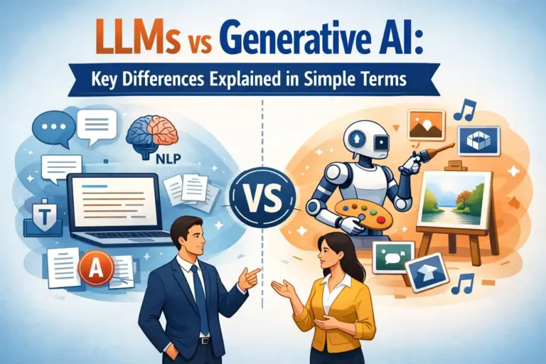 LLMs vs Generative AI Key Differences