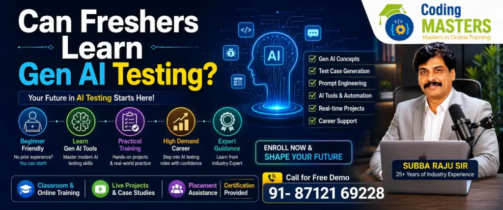 Can Freshers Learn Gen AI Testing
