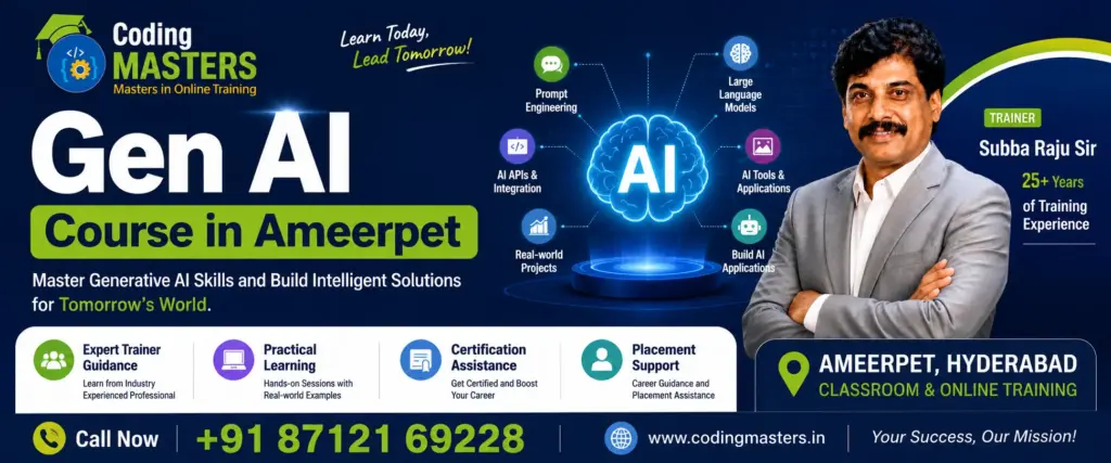 Gen AI Course in Ameerpet