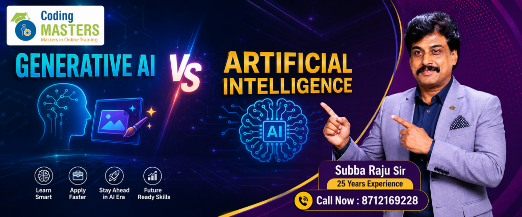 Generative AI vs Artificial Intelligence